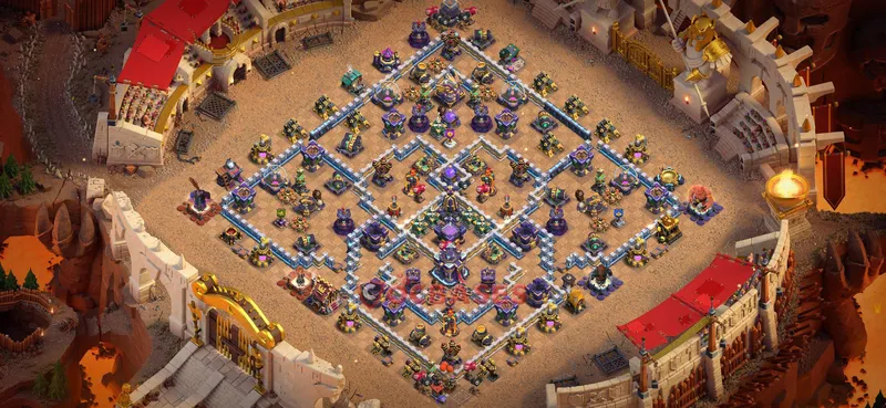 Town Hall 15 Base -war – Layout id: f3p9k base layout