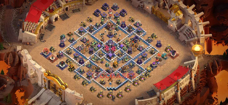 Town Hall 15 Base -war – Layout id: nlzd8 base layout