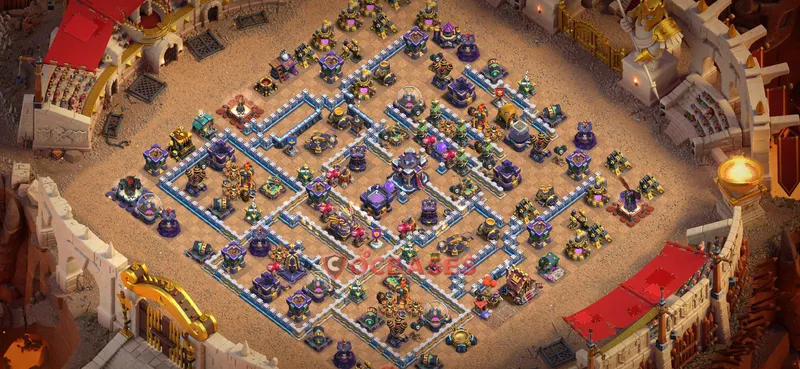 Town Hall 15 Base -war – Layout id: r7fmj base layout