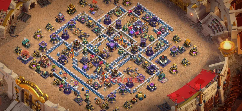Town Hall 15 Base -war – Layout id: sny2z base layout