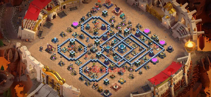 Town Hall 13 Base -war – Layout id: 6r9ix base layout