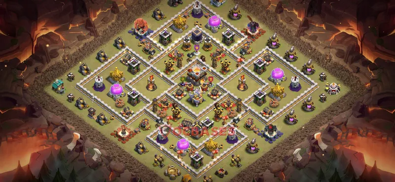 Town Hall 11 Base -war – Layout id: iredq base layout