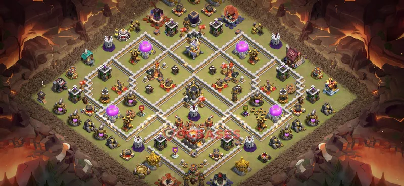 Town Hall 11 Base -war – Layout id: yfkne base layout