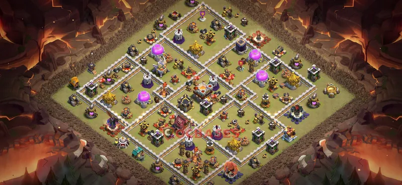 Town Hall 11 Base -war – Layout id: 0hdo1 base layout