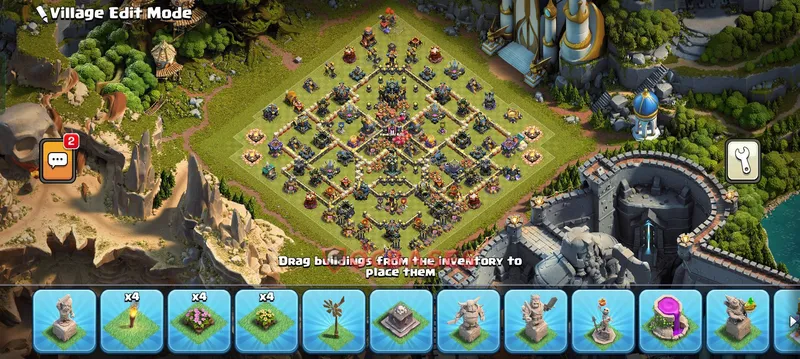 Town Hall 17 Base -hybrid – Layout id: yuokv base layout