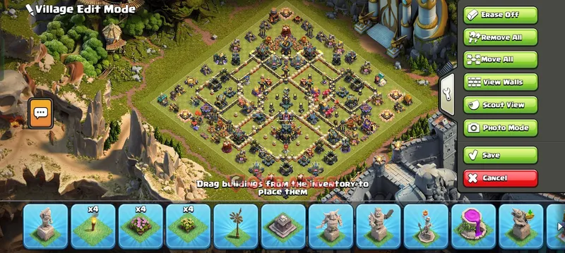 Town Hall 17 Base -progress base – Layout id: q09lq base layout