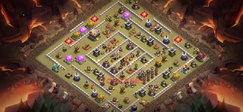Town Hall 11 Base -war – Layout id: eizn7 base layout