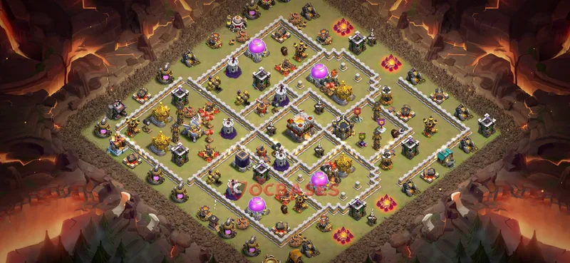 Town Hall 11 Base -war – Layout id: 9eqrd base layout