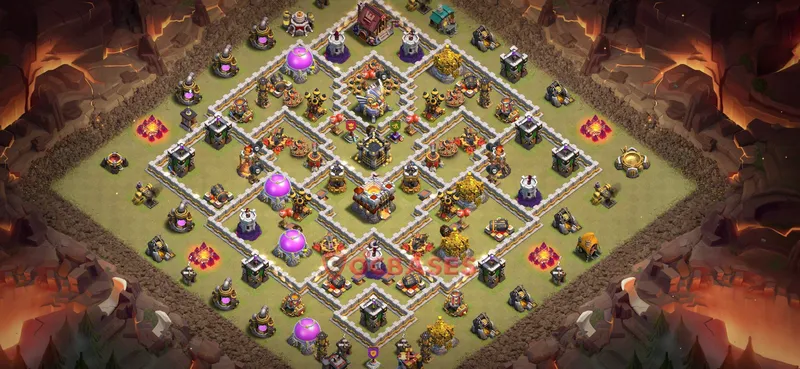 Town Hall 11 Base -war – Layout id: ncu4a base layout