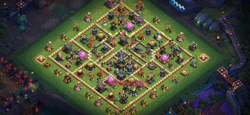 Town Hall 17 Base -farming – Layout id: l4utd base layout