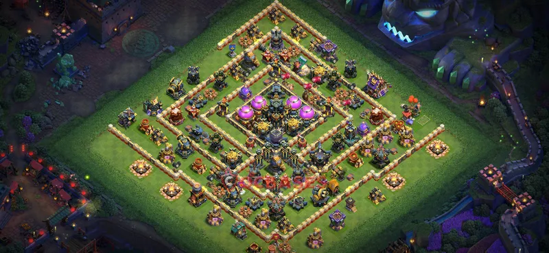 Town Hall 17 Base -farming – Layout id: da7cs base layout