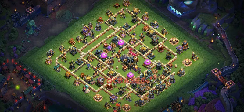 Town Hall 17 Base -farming – Layout id: ouj6t base layout