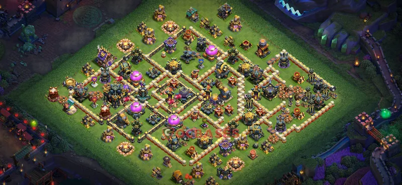Town Hall 17 Base -farming – Layout id: c4pp5 base layout