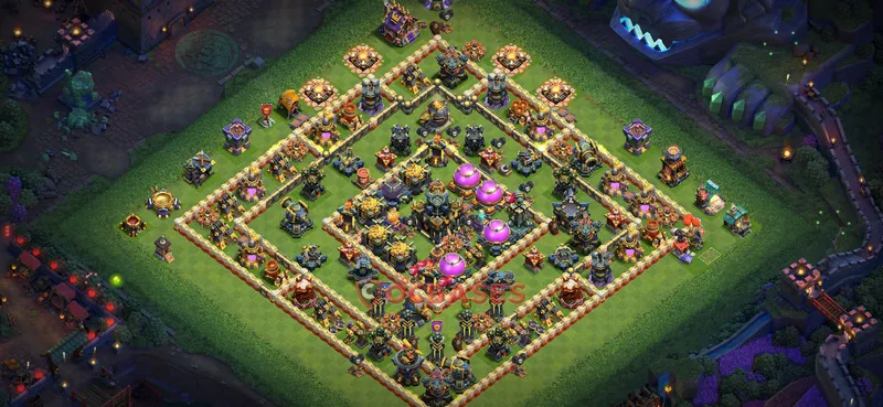Town Hall 17 Base -farming – Layout id: e31jc base layout
