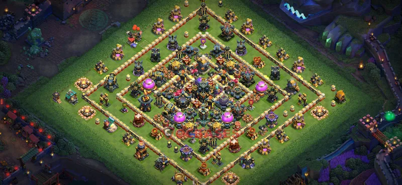 Town Hall 17 Base -farming – Layout id: 4f6ug base layout