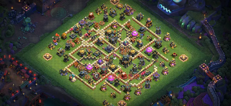 Town Hall 17 Base -farming – Layout id: akueg base layout