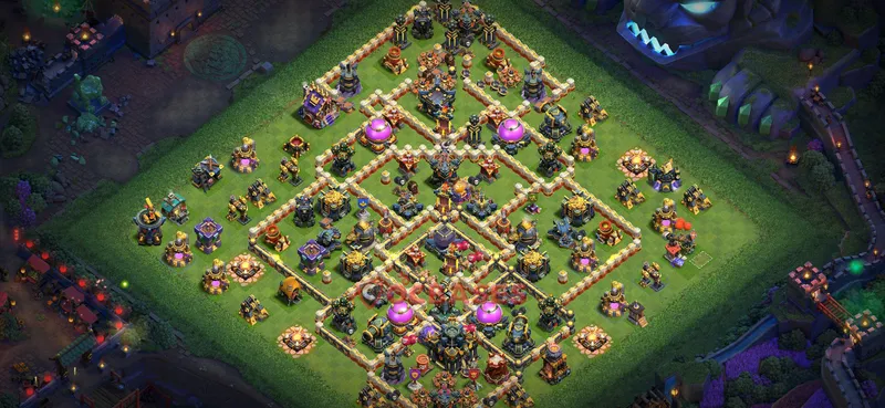 Town Hall 17 Base -farming – Layout id: vi0z1 base layout