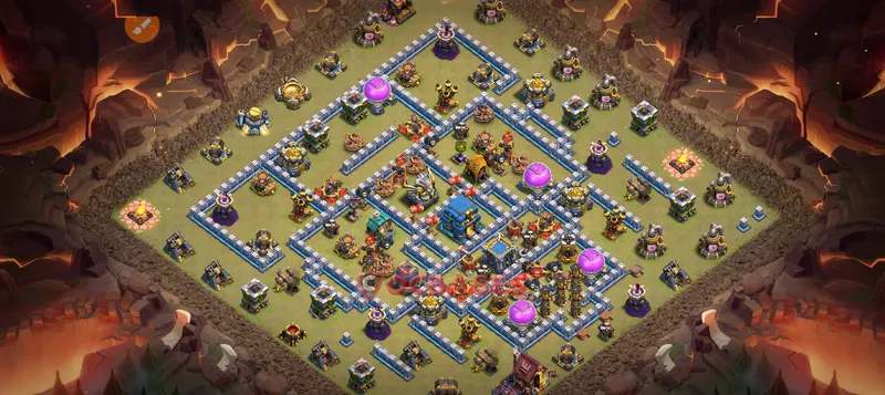 Town Hall 12 Base -cwl – Layout id: 2d67s base layout