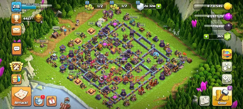 Town Hall 15 Base -hybrid – Layout id: z00z4 base layout