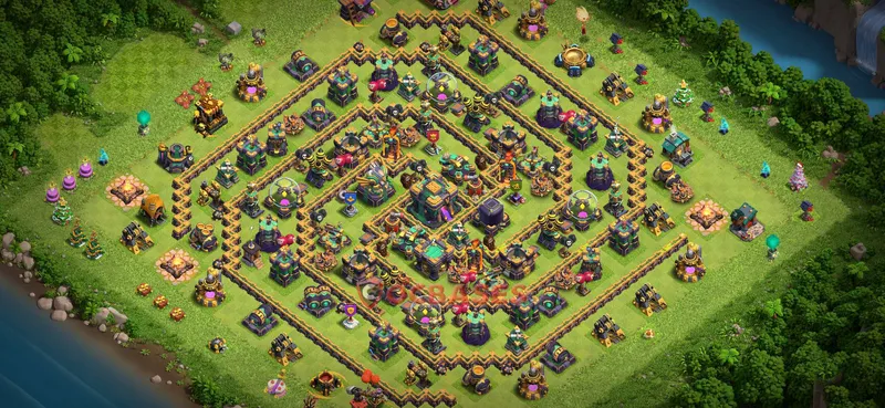 Town Hall 14 Base -farming – Layout id: 62ysf base layout