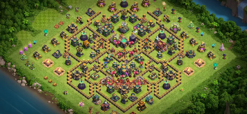 Town Hall 14 Base -farming – Layout id: pnq9l base layout