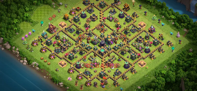 Town Hall 14 Base -farming – Layout id: roh1c base layout