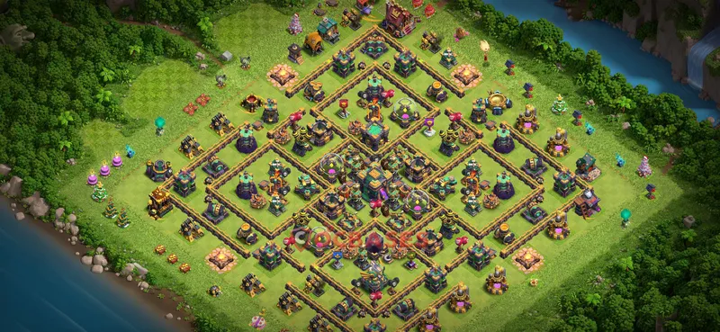 Town Hall 14 Base -farming – Layout id: 7gevb base layout