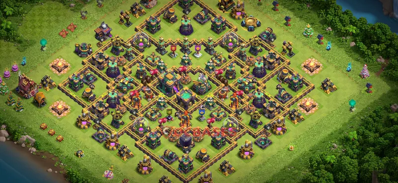 Town Hall 14 Base -farming – Layout id: 6fakz base layout