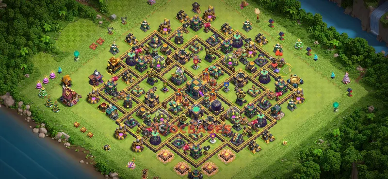 Town Hall 14 Base -farming – Layout id: 87irt base layout