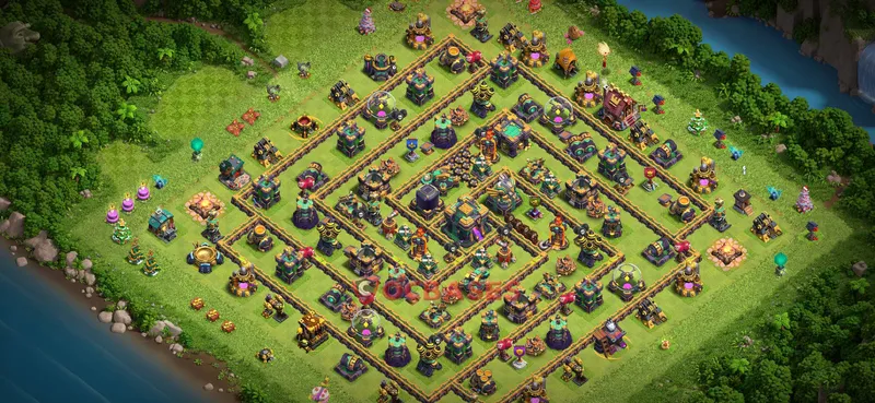 Town Hall 14 Base -farming – Layout id: dp9v7 base layout