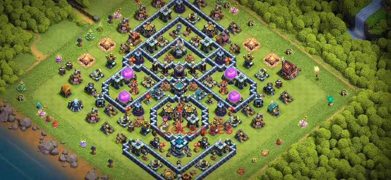 Town Hall 13 Base -farming – Layout id: 6xv8q base layout
