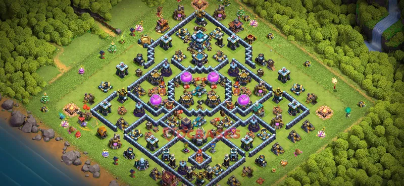 Town Hall 13 Base -farming – Layout id: ewdys base layout