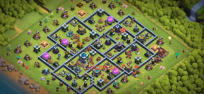 Town Hall 13 Base -farming – Layout id: otuas base layout