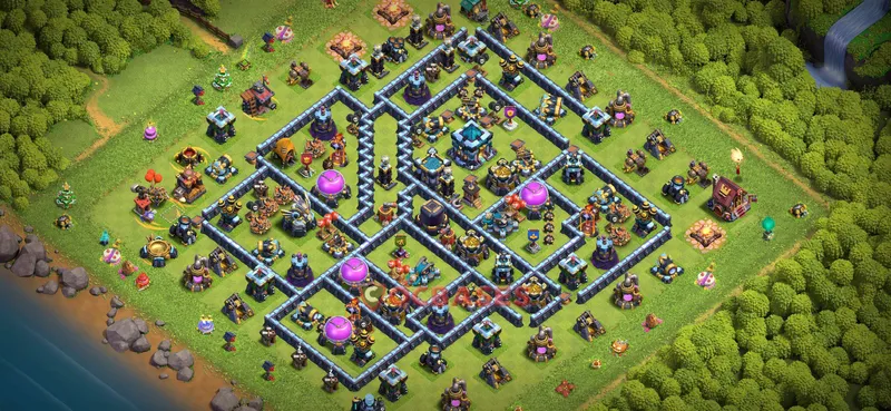 Town Hall 13 Base -farming – Layout id: ltzxt base layout