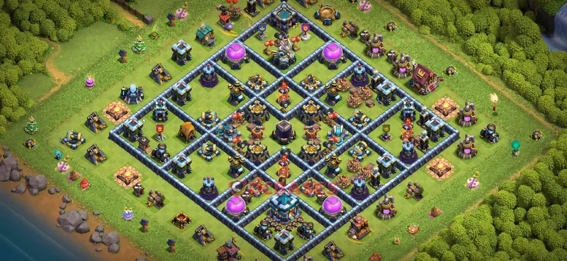 Town Hall 13 Base -farming – Layout id: 2958z base layout