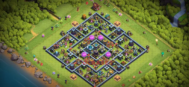 Town Hall 13 Base -farming – Layout id: 5tege base layout