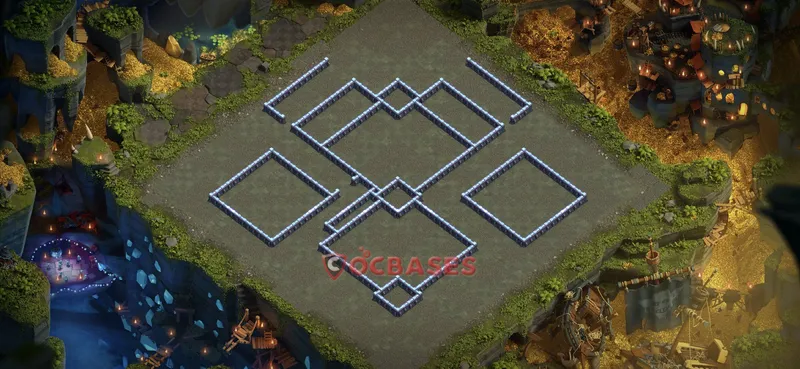 Town Hall 13 Base -war – Layout id: h4ljc base layout, image 1