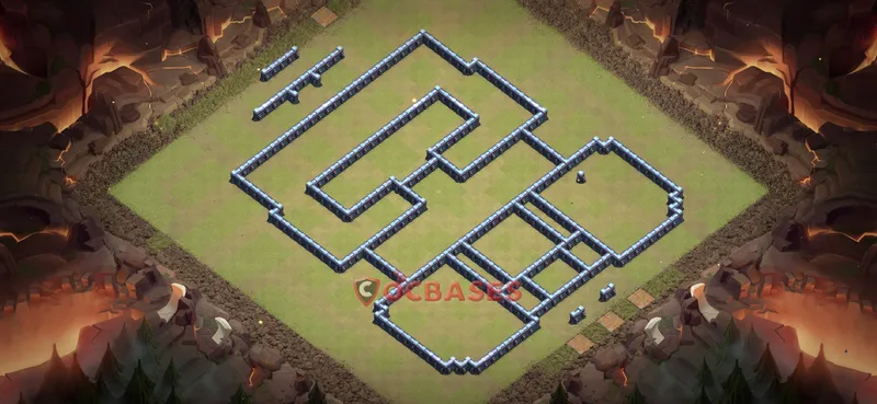 Town Hall 13 Base -war – Layout id: 207zq base layout, image 2