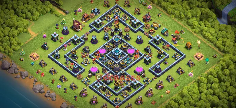 Town Hall 13 Base -farming – Layout id: b0u82 base layout