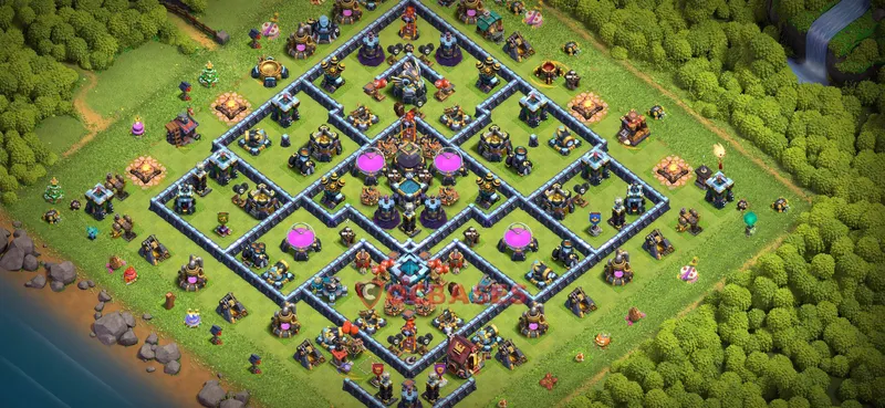 Town Hall 13 Base -farming – Layout id: sgvge base layout