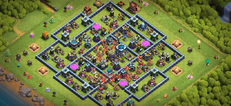 Town Hall 13 Base -farming – Layout id: tyrgm base layout