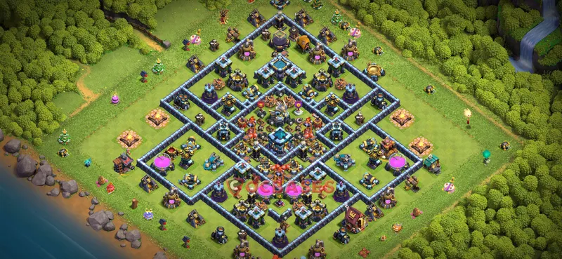 Town Hall 13 Base -farming – Layout id: 32o38 base layout