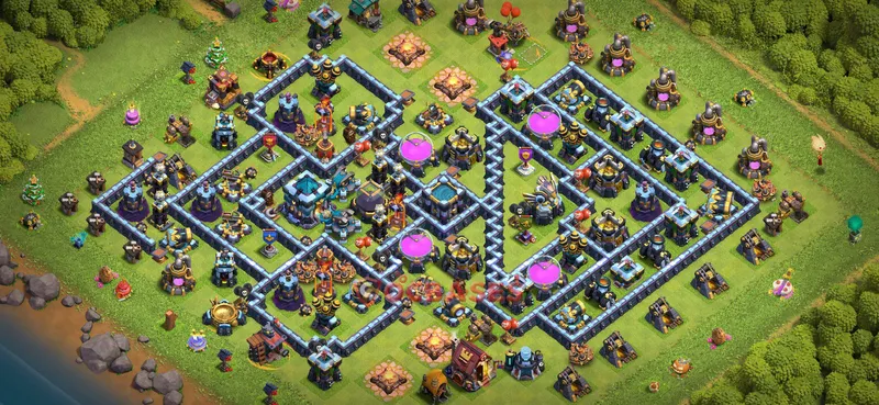 Town Hall 13 Base -farming – Layout id: 1t40m base layout