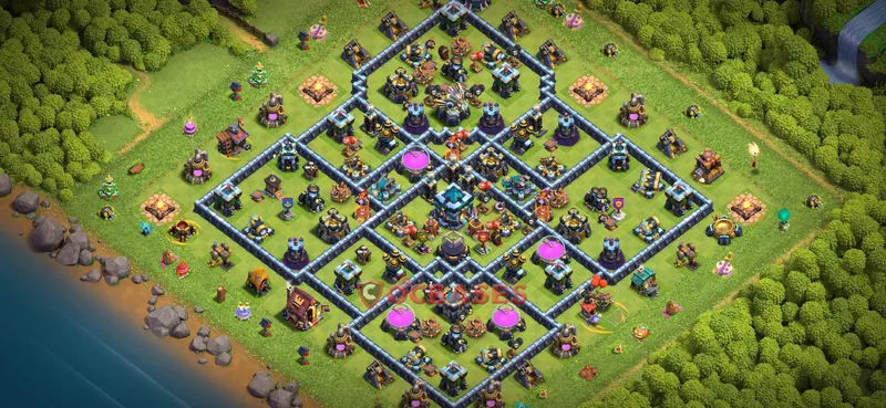 Town Hall 13 Base -farming – Layout id: nxxj7 base layout