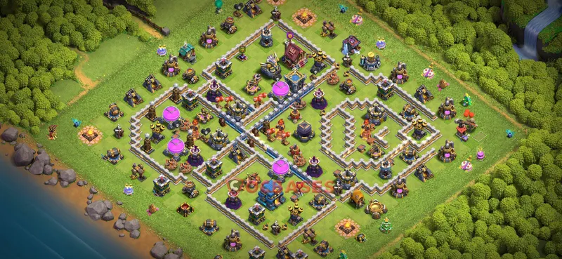 Town Hall 12 Base -farming – Layout id: 0s37x base layout