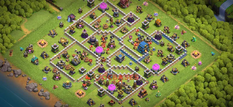 Town Hall 12 Base -farming – Layout id: zg3ou base layout
