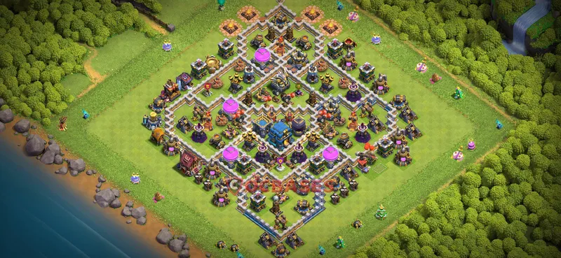 Town Hall 12 Base -farming – Layout id: k8y9r base layout
