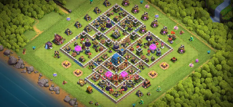 Town Hall 12 Base -farming – Layout id: vp655 base layout