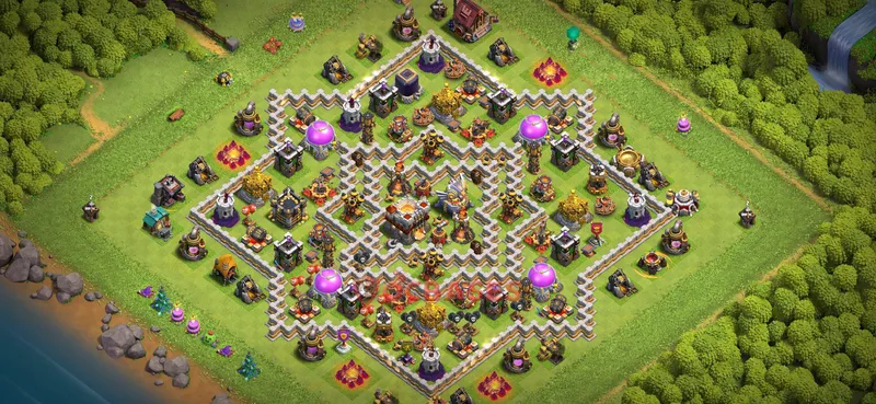 Town Hall 11 Base -farming – Layout id: dfsrn base layout