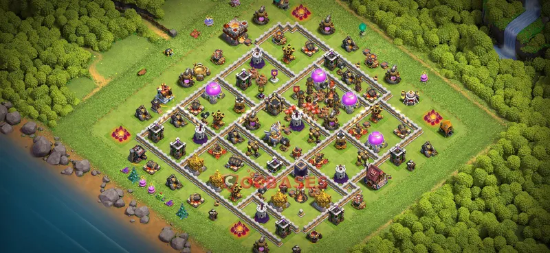 Town Hall 11 Base -farming – Layout id: 2ghij base layout